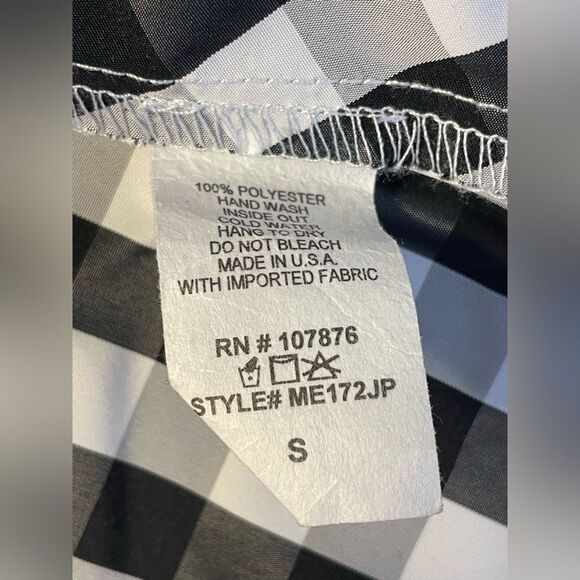 Sun Kim Cropped Gingham Swing Jacket Size S - Picture 5 of 5